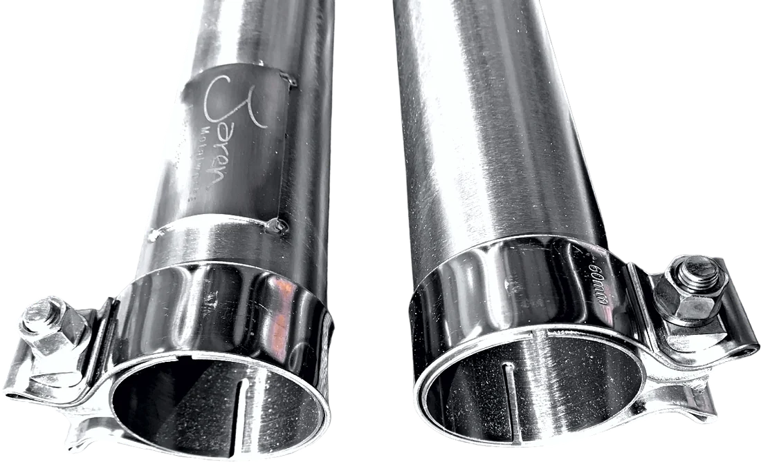 TIG welded stainless steel pipe joints with clamps